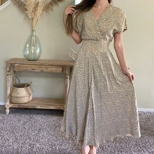 Donna Ricco yellow maxi dress